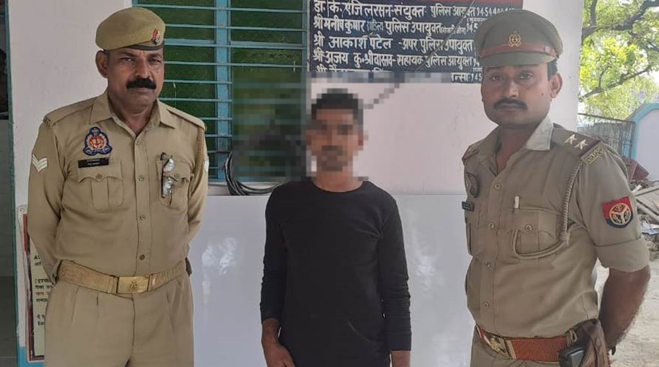 जंसा पुलिस ने पॉक्सो एक्ट के मुकदमें से सम्बन्धित अभियुक्त को किया गिरफ्ता