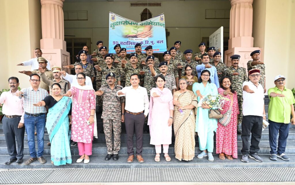 95 बटालियन सीआरपीएफ वन विभाग एवं सीजन सामाजिक विकास न्यास के संयुक्त तत्वाधान में हुआ वृक्षारोपण