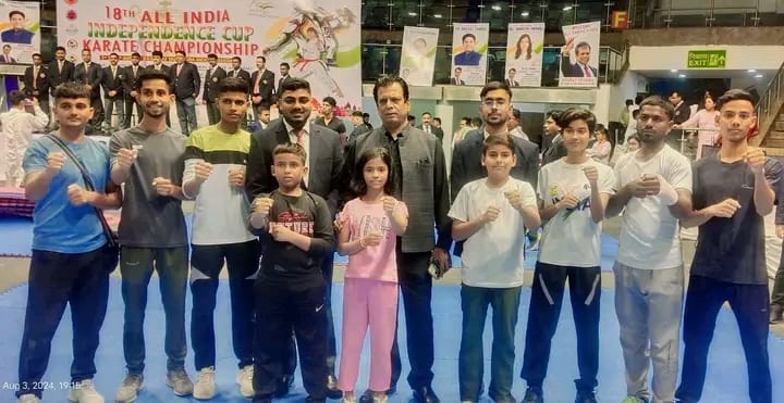 18वीं ऑल इंडिया इंडीपेंडेंस कप कराटे प्रतियोगिता 2024- तालकटोरा इंडोर स्टेडियम नई दिल्ली में हुई संपन्न
