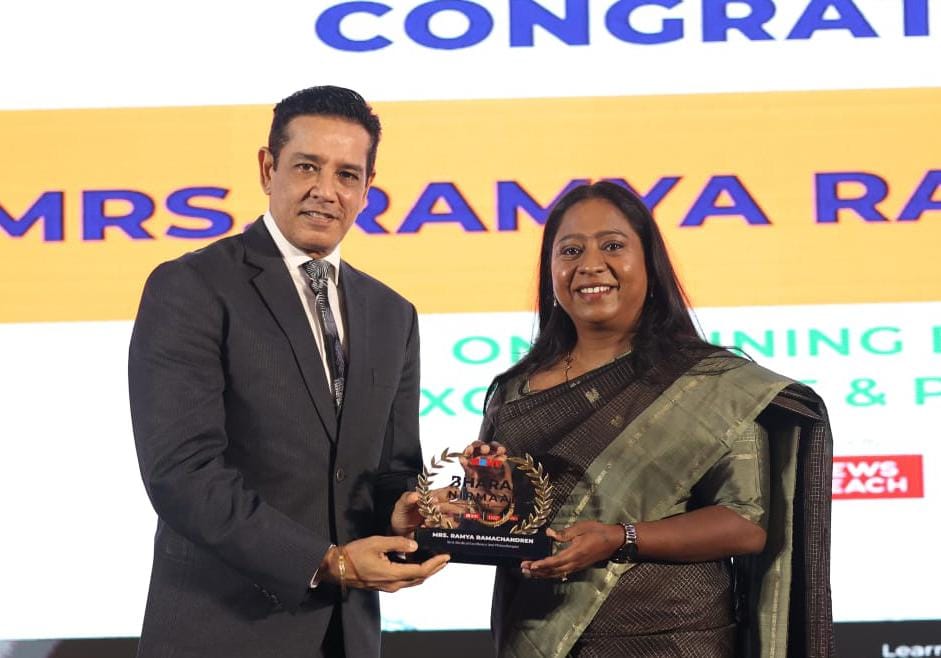 सरस्वती ग्रुप ऑफ इंस्टीट्यूशन्स की वाइस चेयरपर्सन राम्या रामचन्द्रन को मिला स्वास्थ्य चिकित्सीय उत्कृष्टता व समाजसेवी सम्मान