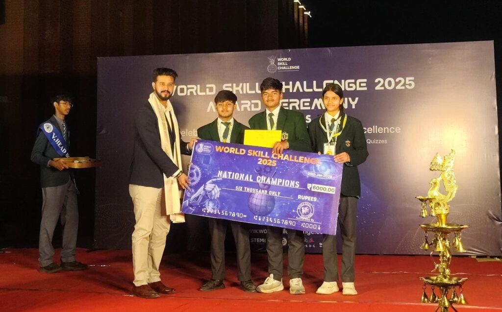 वर्ल्ड स्किल चैलेंज में डीपीएस काशी का गौरवशाली प्रदर्शन।